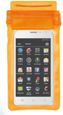 ACM Pouch for Celkon Ar-45(Orange, Waterproof, Silicon, Pack of: 1)