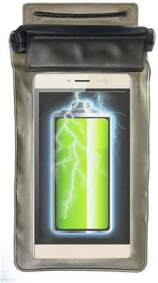 ACM Pouch for Intex Aqua Power M(Black, Waterproof, Silicon, Pack of: 1)
