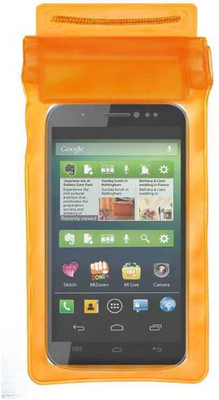 ACM Pouch for Micromax Canvas Doodle 2 A240(Orange, Waterproof, Silicon, Pack of: 1)