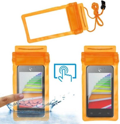 ACM Pouch for Videocon Infinium Zest Flame(Orange, Waterproof, Silicon, Pack of: 1)