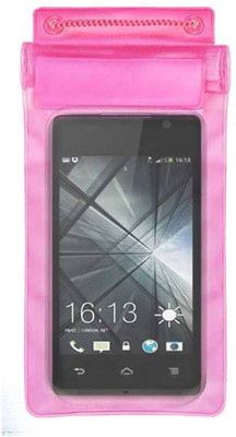 ACM Pouch for Lava Iris 349Plus(Pink, Waterproof, Silicon)