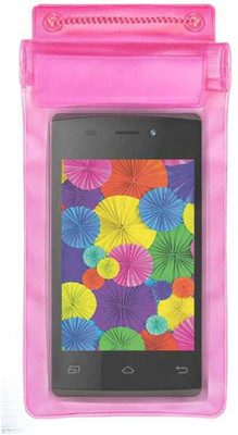 ACM Pouch for Intex Aqua V 3G(Pink, Waterproof, Silicon, Pack of: 1)