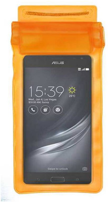 ACM Pouch for Asus Zenfone Ar(Orange, Waterproof, Silicon, Pack of: 1)