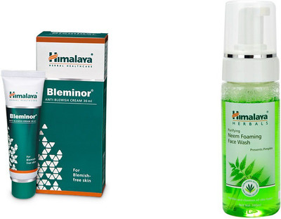 

Himalaya Bleminor Anti Blemish Cream, Purifying Neem Foaming Face Wash(Set of 2)