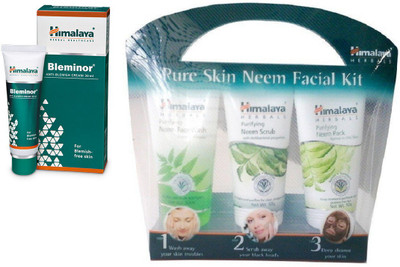 

Himalaya Bleminor Anti Blemish Cream, Pure Skin Neem Facial Kit(Set of 2)