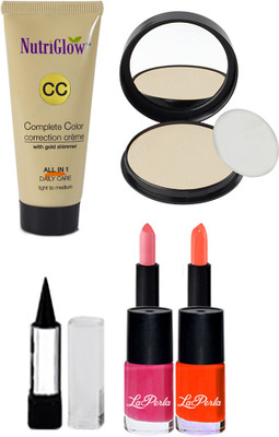 

Adbeni Premium Lipstick Compact Powder & Kajal-G343(Set of 7)