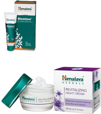 

Himalaya Bleminor Anti Blemish Cream, Revitalizing Night Cream(Set of 2)