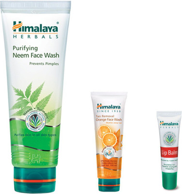 

Himalaya Purifying Neem Face Wash, Tan Removal Orange Face Wash(Set of 3)