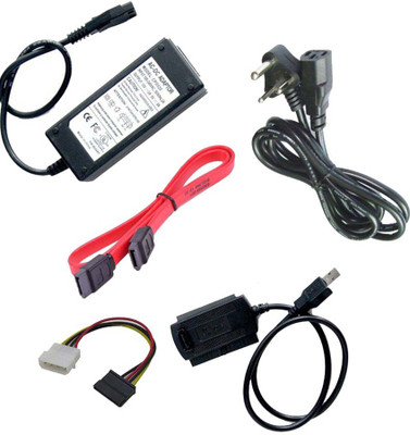 

Oxyura Sata/Pata/Ide Drive To Usb 2.0 Adapter Converter Cable For 2.5/3.5 Inch Hard Drive/5 Inch Optical Drive With External AC Power Adapter Combo Set