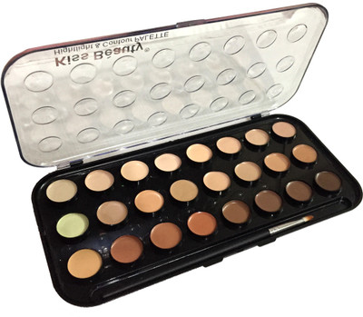 

Kiss Beauty HIGHLIGHT CONTOUR MIX 24 COLOR PALETTE LONG LASTING WATERPROOF Concealer(MULTICOLOR)