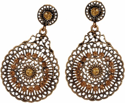 Styylo Jewels Diva Style Cubic Zirconia Alloy Chandbali Earring