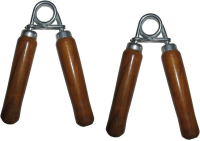 

Gencliq wooden hand grip Hand Grip/Fitness Grip(Brown)
