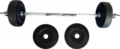 

Royal 3 Kg 4 PVC Plates with 3 feet 23 mm Straight ROD Black Bar & Plate Combo(12 kg)