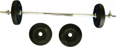

Royal 2 kg 4 pc PVC Plates with 3 feet 23 mm Straight ROD Black Bar & Plate Combo(9 kg)