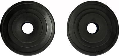 

Royal 1 kg 2 pc PVC Plate for 27mm ROD Black Weight Plate(2 kg)