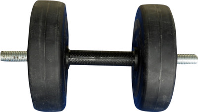

Royal 3 Kg 2 PVC Plates with 14 inch Black Grip HANDLE Black Weight Plate(7 kg)