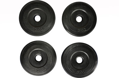 

Royal 3 Kg 4 PVC Plates For 27 mm ROD Black Weight Plate(12 kg)