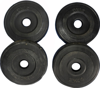 

Royal 2.5 kg 4 pc PVC Plates for 27mm ROD Black Weight Plate(10 kg)
