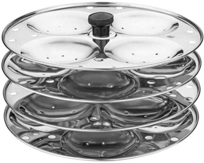 

Mantavya Delux Idli Plates Stainless Steel Steamer(1.5 L)