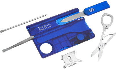 

Victorinox Swiss Card Lite Saphhire Blue Translucent Swiss Army Knife(Blue)