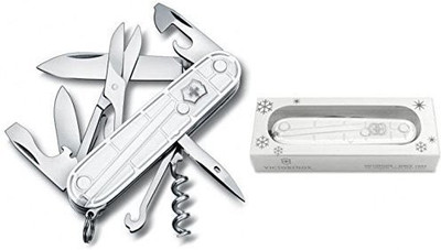 

Victorinox Climber "White Christmas", 91 Mm 8 Function Multi Utility Swiss Knife(White)