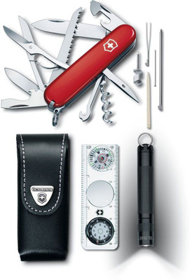 

Victorinox Traveller Set 9 Function Multi Utility Swiss Knife(Red)