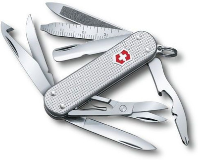 

Victorinox MiniChamps,58mm,Alox,Silver 8 Function Multi Utility Swiss Knife(Silver)