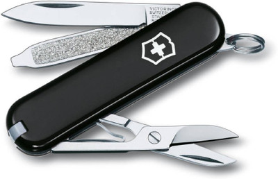 

Victorinox Blister Range 7 Function (black) Swiss Army Knife(Black)