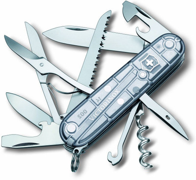 

Victorinox Huntsman SilverTech, Silver Transparent Swiss Army Knife