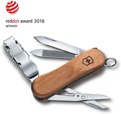 

Victorinox NailClip Wood 580, 65mm, Walnut, Folding Box 3 Function Multi Utility Swiss Knife(Wooden)