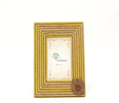 

howme Wood Photo Frame(Yellow, 1 Photos)