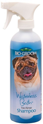 

Bio-Groom Waterless Bath No Rinse Tear Free Allergy Relief, Anti-dandruff, Anti-fungal, Anti-itching, Anti-microbial, Anti-parasitic, Conditioning, Flea and Tick, Hypoallergenic, Whitening and Color Enhancing Fresh Dog Shampoo(473 ml)