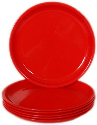 

Day 2 Day Forever Red Microwave Safe Quarter Plates Pack of 6 (20x20x2 cm) Small Plates(Pack of 6)