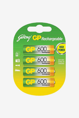 

Godrej GP AAA 600 NiMH Rechargeable Battery (Pack of 4 ) Rechargeable Ni-MH Battery