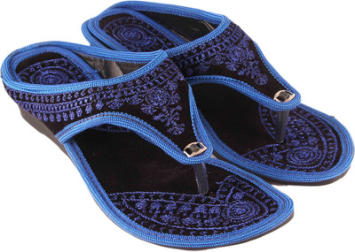 

Rangmor Women Blue::Black Flats
