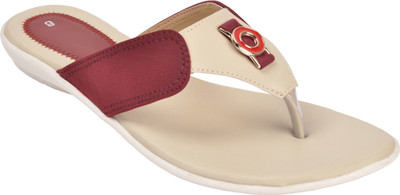 

With The Fashion Women Maroon Flats