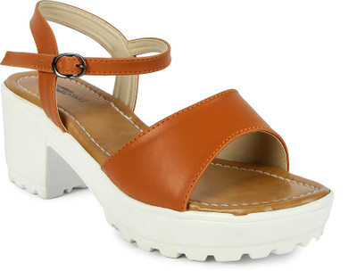 

Feather Leather Women TAN Heels