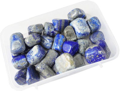 

estore 200 gm 100% Natural lapis lazuli Tumble Stone Crystal Healing Gemstone for royalty and honor, gods and power, spirit and vision. Decorative Showpiece - 2 cm(Stoneware, Blue)