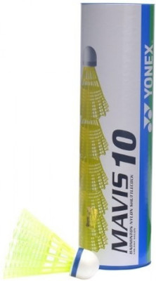 Yonex yonex mavis 10 nylon Nylon Shuttle - Green(Medium, 77, Pack of 1)