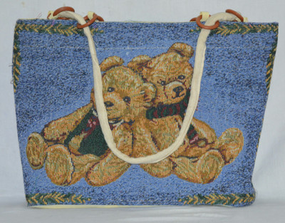 

BFU Women Casual Blue Jute Tote