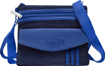

Tap Fashion Women Casual Blue PU Sling Bag