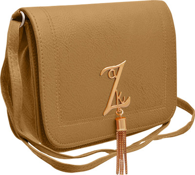 

Tap Fashion Women Casual Tan PU Sling Bag