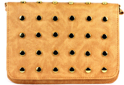 RAMPOSH Women Evening/Party Beige Rexine Sling Bag