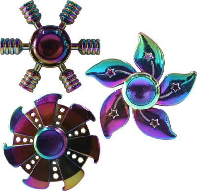 

Toys Factory Set Of 3 Combo spinner-TFNS00120(Multicolor)