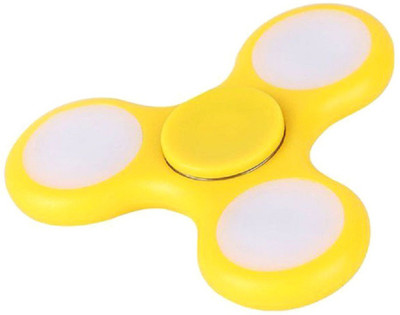 

ONMART Led Fidget Spinner With Multi Glow And Light Hand Spinner Ultra Speed Tri-Spinner Toy Assorted Colour(Yellow)
