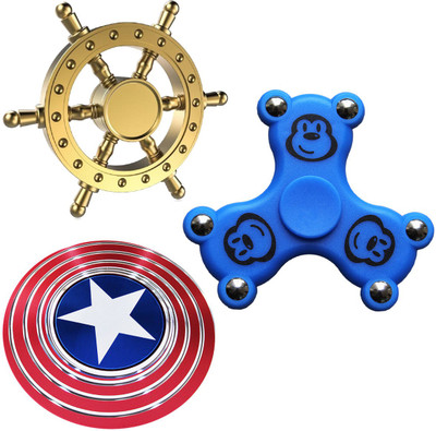 

Toys Factory Set Of 3 Combo spinner-TFNS00109(Multicolor)