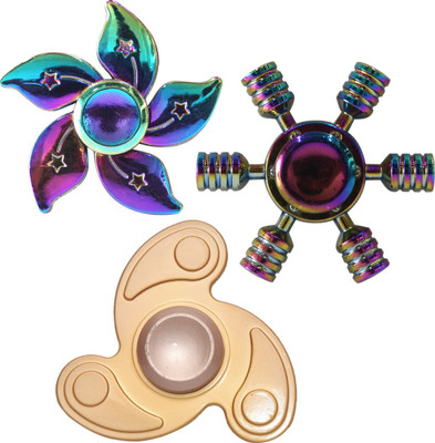 

Toys Factory Set Of 3 Combo spinner-TFNS0094(Multicolor)