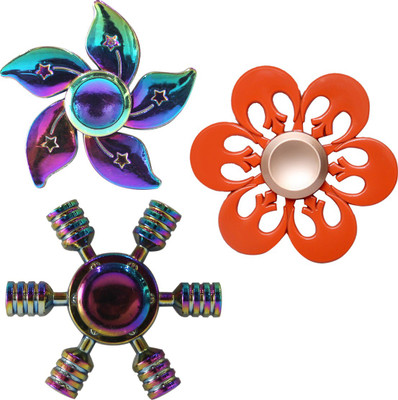 

Toys Factory Set Of 3 Combo spinner-TFNS00123(Multicolor)