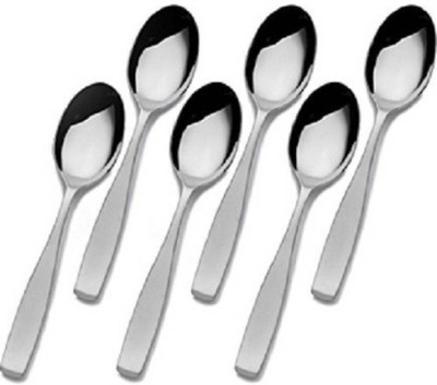 

Sayee Table Spoon Shining Stainless Steel Spoon Stainless Steel Cream Spoon Set(Pack of 6)