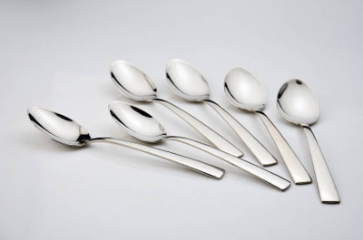 

Sayee Table Spoon Shining Stainless Steel Spoon Stainless Steel Olive Spoon Set(Pack of 6)